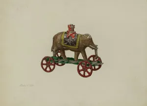 Toy Elephant, c. 1941. Creator: Stanley Chin