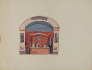 Raoul Du Bois Prints: Toy Grocery Store, c. 1936. Creator: Raoul Du Bois