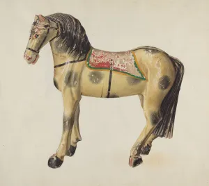 Moutal Elizabeth Prints: Toy Horse, 1935 / 1942. Creator: Elizabeth Moutal
