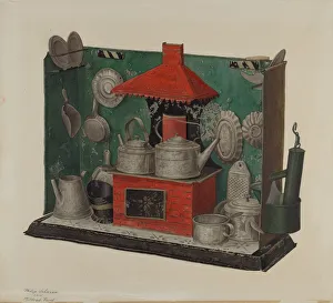 Johnson Philip Prints: Toy Kitchen, 1935 / 1942. Creator: Philip Johnson