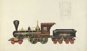 Engine Gallery: Toy Locomotive, c. 1936. Creator: Alice Stearns