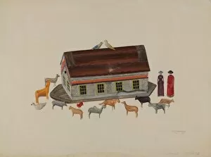 Chris Makrenos Gallery: Toy Noahs Ark, c. 1937. Creator: Chris Makrenos