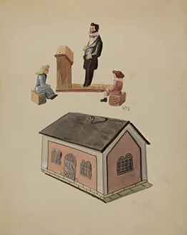 Bois Raoul Du Gallery: Toy School House, c. 1936. Creator: Raoul Du Bois