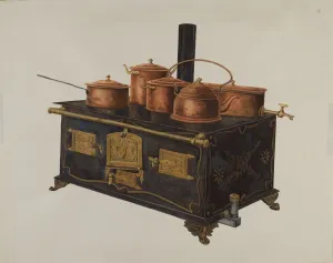 Oven Prints: Toy Stove, 1935 / 1942. Creator: Einar Heiberg
