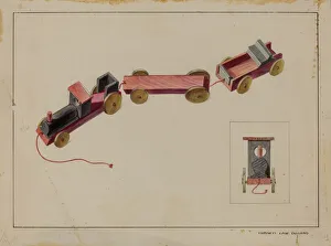 Francis Law Durand Prints: Toy Train, 1935 / 1942. Creator: Francis Law Durand