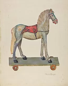 Toy Wooden Horse, 1935 / 1942. Creator: David Ramage