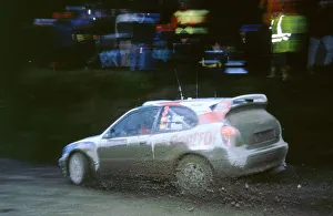 Rally Race Prints: Toyota Corolla wrc.Carlos Sainz.1999 Network Q rally