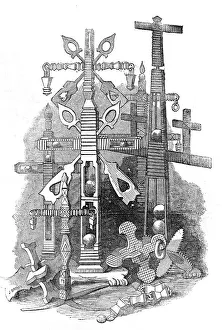 Toys made by Russian prisoners at Lewes, 1854. Creator: J Brown