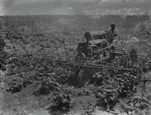 Automation Prints: Tractor and integrated four-row cultivator