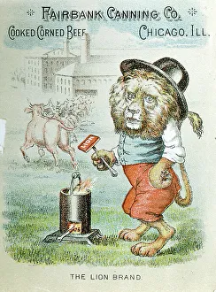 Beef Prints: Trade card for the Fairbank Canning Company, Chicago, Illinois, c1890