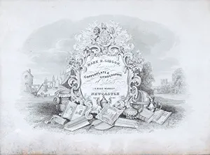 Tyne And Wear Prints: Trade Card for Mark H. Gibson, Engraver and Printer, 19th century. Creator: Anon