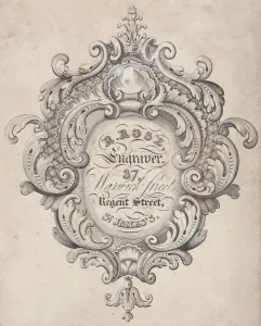 Regent Street Prints: Trade Card for R. Rose, Engraver, 19th century. Creator: Anon