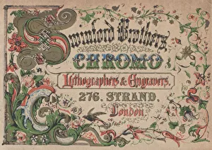 Tradeswoman Prints: Trade Card for Swinford Brothers, Chromo Lithographers & Engravers, 19th century