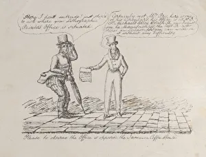 Coffee House Gallery: Trade Card for Vowles Lithographic Printers Office, Printer, 19th century. Creator: Anon