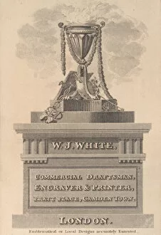 Trade Card for W. J. White, Commercial Draftsman, Engraver & Printer, 19th century