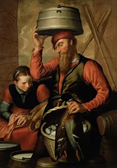 Family Life Prints: Trader in Game, 1561. Creator: Pieter Aertsen