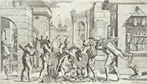 Butcher Prints: Trades Practiced in Bologna, c1640. Creators: Agostino Parisini, Francesco Curti