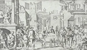 Trades Practiced in Bologna, c1640. Creators: Francesco Curti, Agostino Parisini