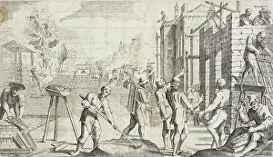 Trades Practiced in Bologna, c1640. Creators: Francesco Curti, Agostino Parisini