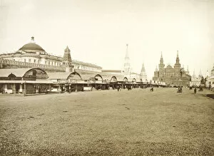 Images Dated 16th March 2010: The trading rows in Red Square, Moscow, Russia, 1888