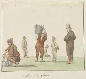 Malta Prints: Traditional costumes of the island of Gozo, 1778. Creator: Louis Ducros