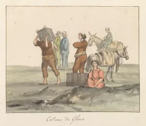 Malta Prints: Traditional costumes of the island of Gozo, 1778. Creator: Louis Ducros