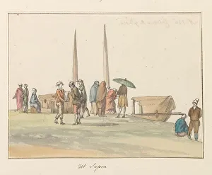 Malta Prints: Traditional costumes of the island of Gozo, 1778. Creator: Louis Ducros