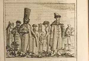 Traditional dress of Moscovites (Illustration from Travels to the Great Duke of Muscovy and the Kin Artist: Rothgiesser)