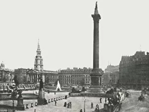 And Co Gallery: Trafalgar Square, London, 1895. Creator: Francis Frith & Co