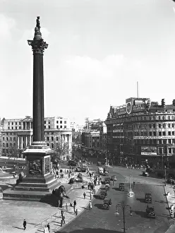Commemorative Prints: Trafalgar Square, London, c1955. Creator: Arthur Charles Kirby Ware