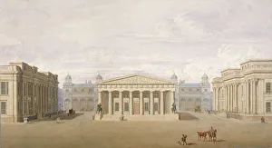 Proposal Prints: Trafalgar Square, Westminster, London, 1828. Artist: John Nash