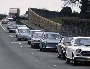 Congestion Prints: Traffic Jam, UK early 1970 s. Creator: Unknown