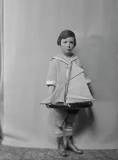 Toy Boat Prints: Trafford, Master, portrait photograph, 1915 Mar. 25. Creator: Arnold Genthe