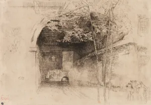 Passage Prints: Traghetto, 1879-1880. Creator: James Abbott McNeill Whistler