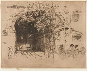 Alleyway Collection: The Traghetto, No. 2, 1879-1880. Creator: James Abbott McNeill Whistler