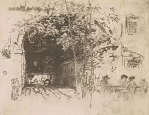 View Through Gallery: The Traghetto, No. 2, 1880. Creator: James Abbott McNeill Whistler