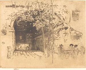 View Through Gallery: The Traghetto, No.II, 1880. Creator: James Abbott McNeill Whistler