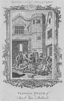 Jacob Van Collection: Tragical Death of Jacob Van Ardevelt, 1773. Creator: Charles Grignion