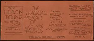 Doctor Faustus Prints: The Tragicall Historie of Doctor Faustus, Atlanta, 1937. Creator: Unknown
