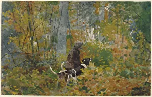 Stealth Prints: On the Trail, 1889. Creator: Winslow Homer