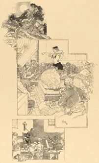 Flamenco Prints: On the Trail of Don Quixote, before 1896. Creator: Daniel Urrabieta Vierge
