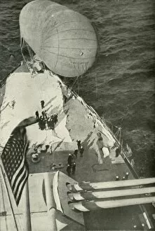 Balloon Collection: On the Trail of the Submarine, (1919). Creator: Unknown