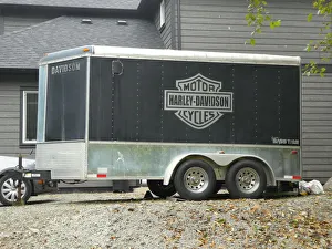 Trailer for Harley Davidson motorcycles 2018. Creator: Unknown Trailer for Harley Davidson motorcycles 2018. Creator: Unknown