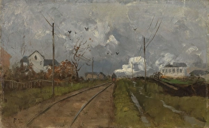 The Train is arriving, 1881. Creator: Frits Thaulow
