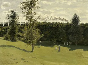 Railroad Prints: Train in the Countryside, c. 1870. Artist: Monet, Claude (1840-1926)