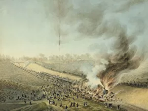 Train Crash at Bellevue in 1842 (19th century)