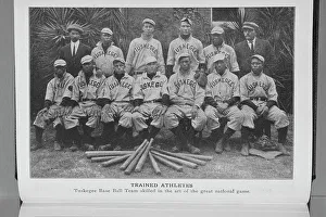 Tuskegee Alabama United States Prints: Trained athletes; Tuskegee base ball team skilled in the art of the great national game