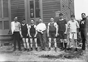 Heavyweight Prints: Trainer Hayes; Warnes; Allen; Sec'y Calver; Spenceley; Parks; Erskine