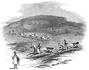 Jockeys Prints: The Training Ground, Newmarket, 1845. Creator: Unknown