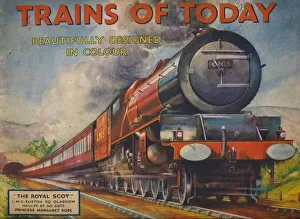Public Transport Prints: Trains of Today: The Royal Scot, L. M. S. Euston to Glasgow, 1940